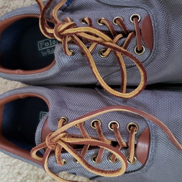 Polo Ralph Lauren Vaughn shoes, sneakers, leather laces, men's size 10. - Picture 6 of 10